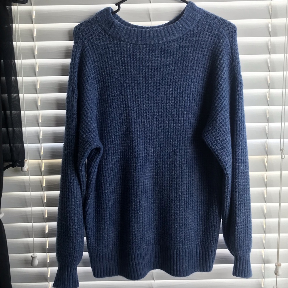 Basic blue sweater
